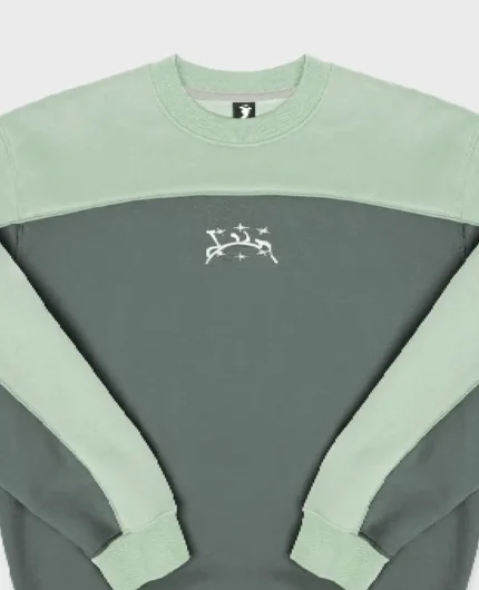 Divin By Divin Green Wavy Crewneck (2)