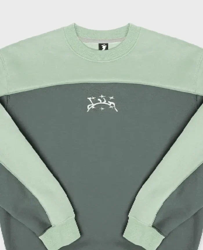 Divin By Divin Green Wavy Crewneck (2)