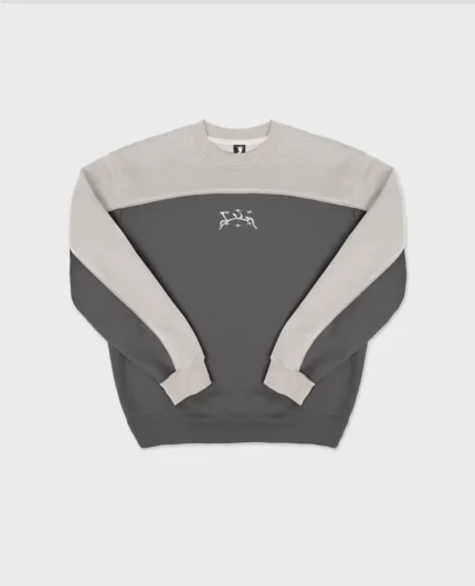 Divin By Divin Grey Wavy Crewneck (1)