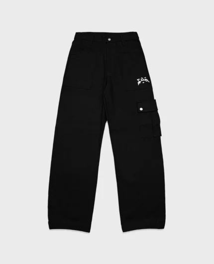 Divin by Divin Black Twill Work Pants (1)