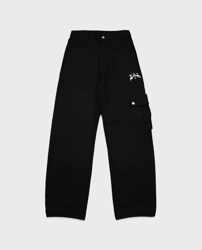 Divin by Divin Black Twill Work Pants (1)